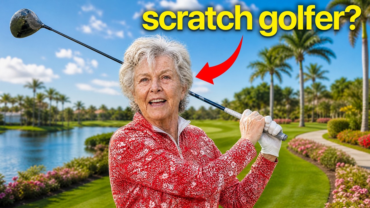 Thumbnail: I Played the World's Oldest Female Scratch Golfer